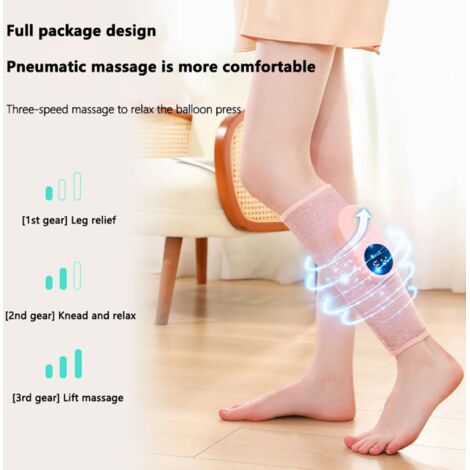 massaggiatore wireless per gambe per la circolazione sanguigna e il sollievo dal dolore con 3 livelli di intensità