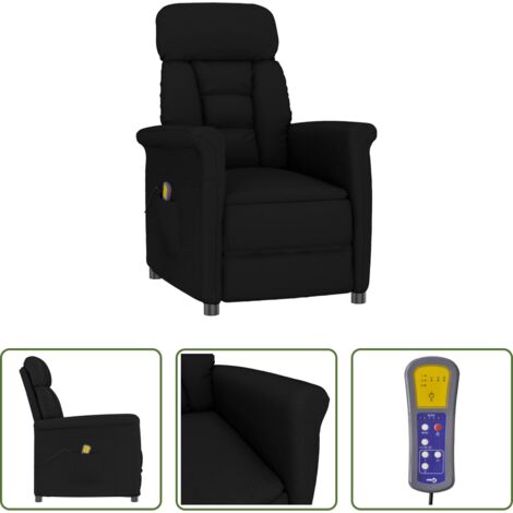 Massaggio a 6 punti -  Sedia da massaggio Nero 70.5 x 96.5 x 95 cm Pelle sintetica
