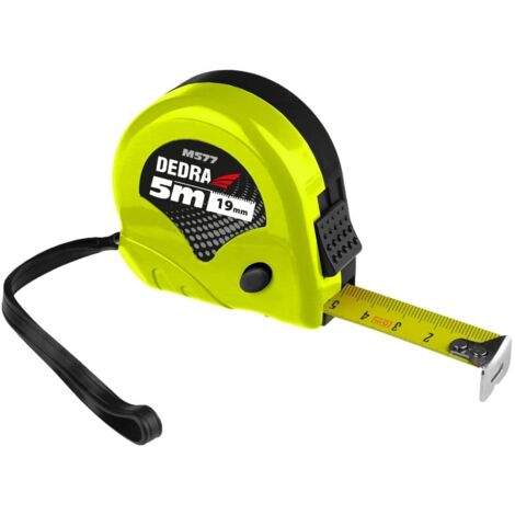Maßband Dedra m577 5 m Auto‑Lock Gürtelclip