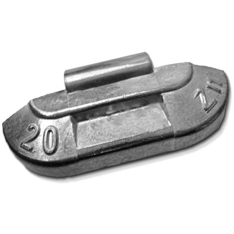 Masse d'équilibrage tôle zinc 10g – Boîte de 100 pcs – Pour jantes acier à bord plat – Fabrication allemande – Provac
