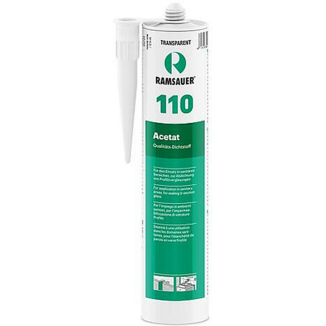 Masse d´étanchéification Acetat 110 gris argenté à base de silicone 1 K, séchage rapide et élasticité permanente 310ml