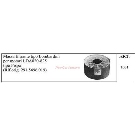 Masse filtranti tipo LOMBARDINI per motocoltivatore LDA820-825 1031