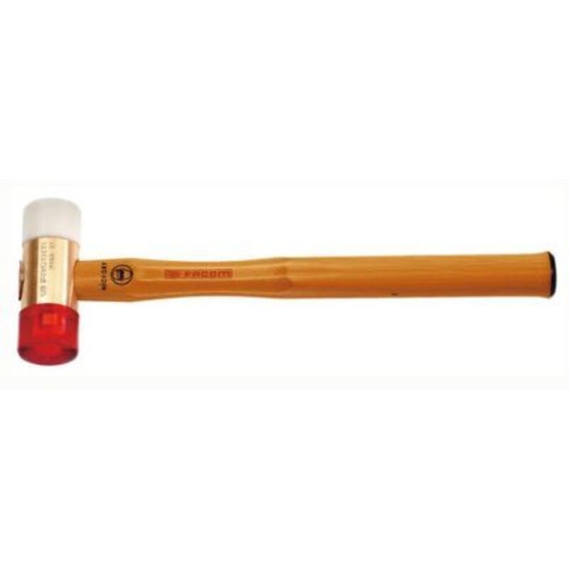 Massette acier 32 mm embout cellulose FACOM 208A32BBA Remplace les maillets en bois et cuir - vue 2
