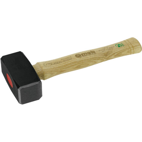 Massette angles abattus à manche frêne 1500g - MOB OUTILLAGE