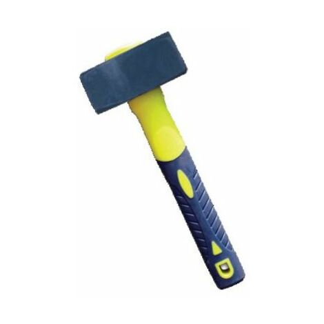 Massette conique 1,25 kg – Manche tri-matière ergonomique 260 mm – Acier pour démolition et sculpture – Confort d'utilisation optimal