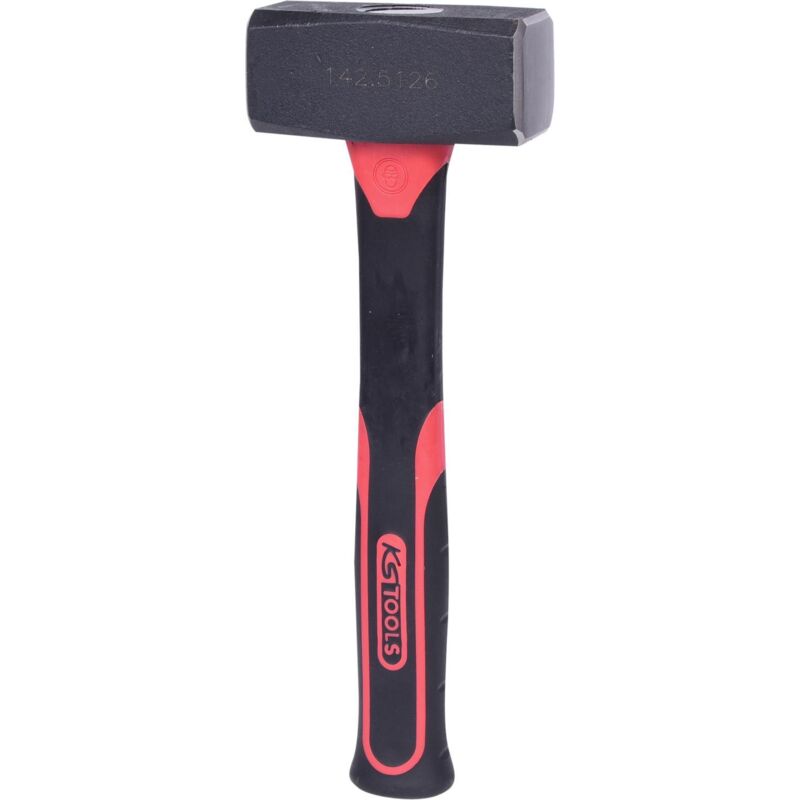 KS Tools 142.5126 Club Hammer, Fiberglas Handle, 1250g