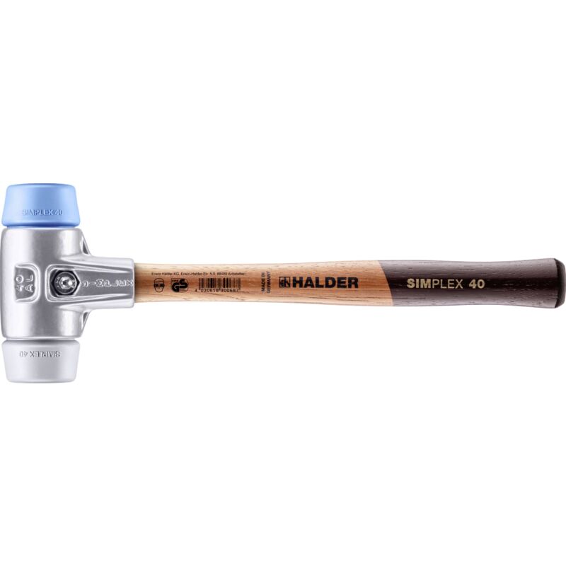 Halder simplex 3113.040 Marteau à métal Manche ergonomique, mi-dur, souple 345 g 325 mm 1 pc(s) Y155903