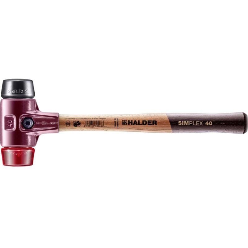 Erwin Halder Kg - Halder simplex 3026.040 Marteau à métal Manche ergonomique, dur, mi-dur 640 g 325 mm 1 pc(s)