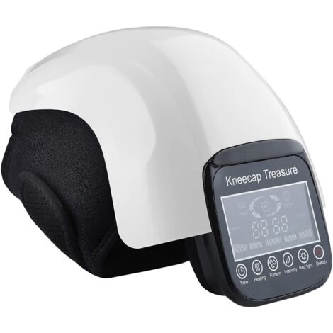 Masseur de genou sans fil avec soulagement de la douleur par la chaleur Électrique sans fil Vibration Joint Thérapie physique Masseur de genou Genouillère avec câble USB rechargeable