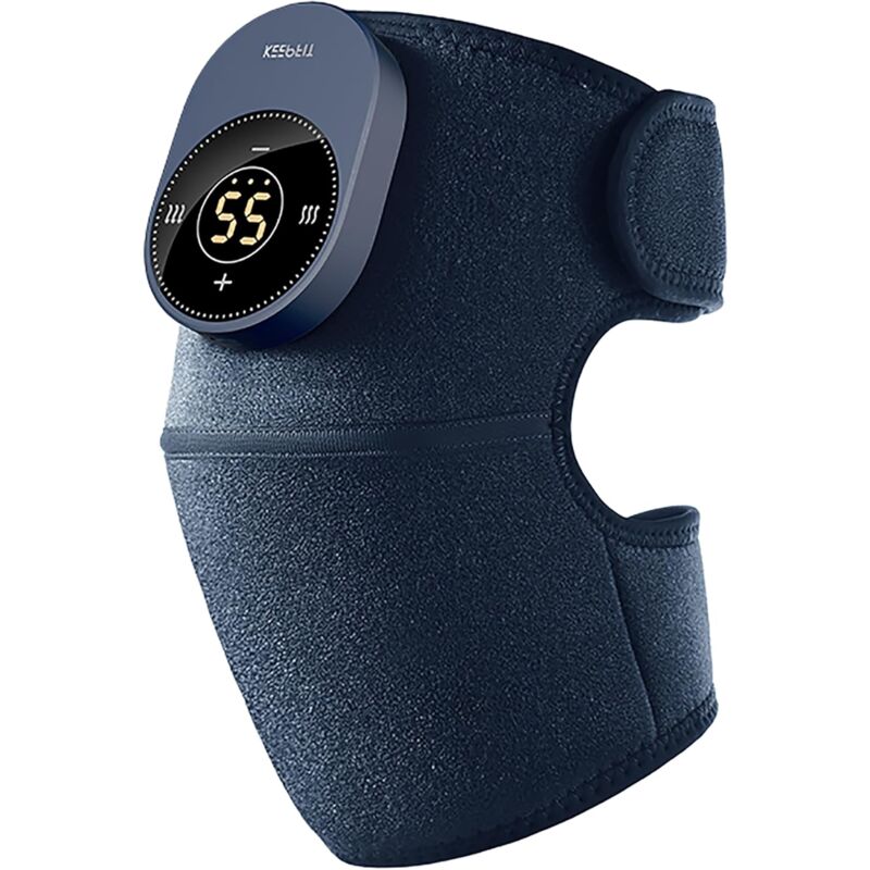 Masseur de genou sans fil avec Vibration thermique pour soulager la douleur, 3.0 [mise à jour 2025], support de genou chauffant électrique avec 3
