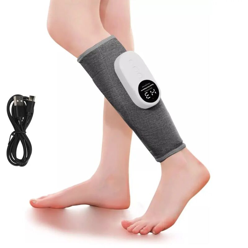 Masseur De Jambe, Rechargeable Appareil De Massage Des Jambes Avec Trois Températures Et Engrenages, Appareil De Massage Veineux Électrique Bottes