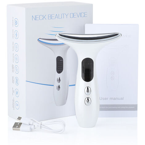 Masseur de visage EMS pour le cou, dispositif de beauté Anti-rides, thérapie photonique à lumière LED, resserre la peau, réduit le Double menton, élimine les soins de la peau,Face Lift Massager,CN