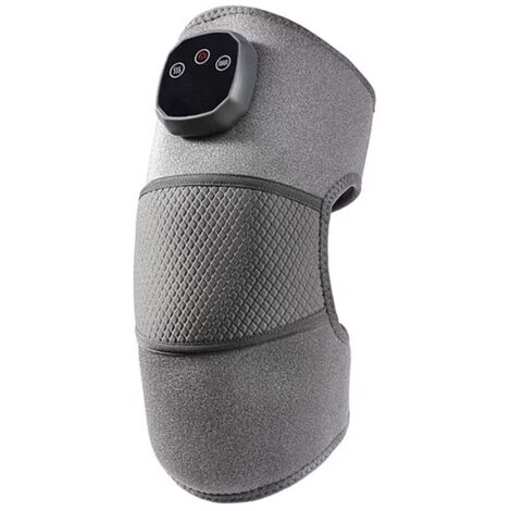 Masseur électrique de genou avec chaleur, design portable 3 en 1 pour soulager les douleurs aux épaules, coudes, genoux, 4 niveaux de température et minuterie de 15 minutes