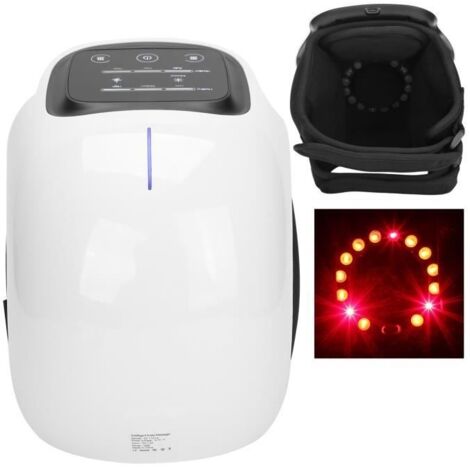 Masseur électrique de genou Masseur de Genou Électrique Soulage Douleur par Vibration Compression Chaude à Lumière Rouge 85816