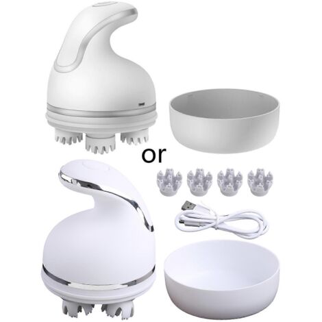 Masseur Électrique Sans Fil pour Chat, Brosse de Massage USB Rechargeable pour Animaux