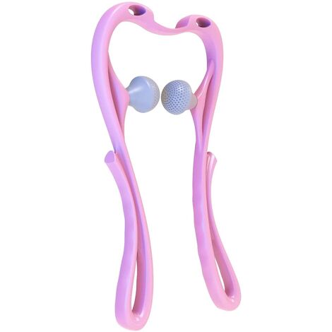 Masseur pour le cou et les épaules, relaxant musculaire auto-massage shiatsu portable pour soulager la douleur au cou, avec double point de pression