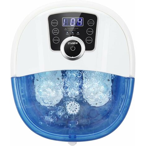 Masseur spa pour bain de pieds Stanew avec Chauffage Rapide, Massage Automatique et Jets de Bulles Puissants, Rouleaux de Massage Shiatsu, ,Température Réglables