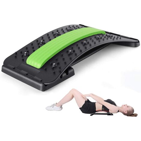 Masseurs Pour le Dos,Magic Stretcher Fitness Équipement de Stretch Soutien,Lombaire Relaxation Mate,Dos Civière Appareil pour Etirer le Dos, pour Soulage Les Douleurs du Dos Amélioration
