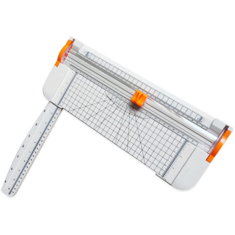 Massicot A4 12 Pouces Papier Rogneuse, Coupe Papier en Titane avec Sécurité automatique pour Découper des photos ou des étiquettes/manuel de bureau/maison，