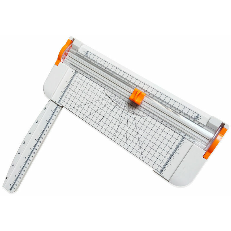 Massicot A4 12 Pouces Papier Rogneuse, Coupe Papier en Titane avec Sécurité automatique pour Découper des photos ou des étiquettes/manuel de