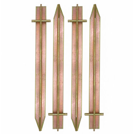 Massiv XL 4 Stahl Erdnägel T-Profil Loch 300x25mm Zelt-Heringe für harte Böden