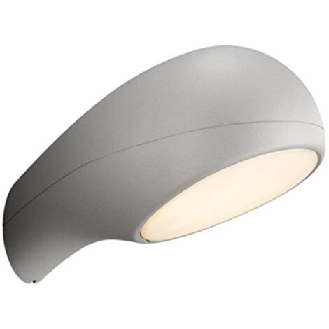 Massive Wall Light - Outdoor Lighting (Wall, AC, E27, Grey, Aluminium, Synthetics, IP44