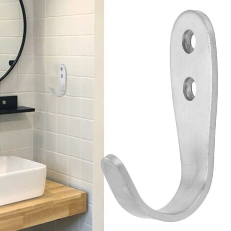 Massiver Wandhaken aus Edelstahl 304, Aufbewahrungsleiste zum Aufhängen von Kleidung und Handtüchern im Badezimmer, langlebig und rostfrei, einfach zu montieren (1 Haken)
