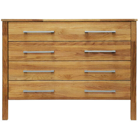 Massivholz Kommode NORDDEICH-137 in Wildeiche massiv, B/H/T: ca. 100/76/45 cm