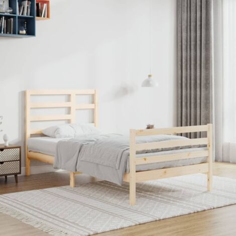 Massivholzbett 100x200 cm vidaXL