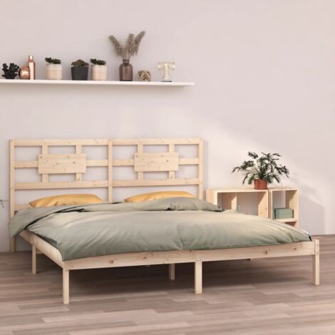 Massivholzbett 200x200 cm vidaXL