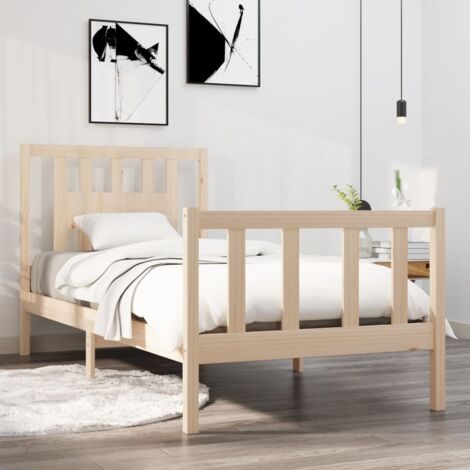 Massivholzbett 90x190 cm vidaXL