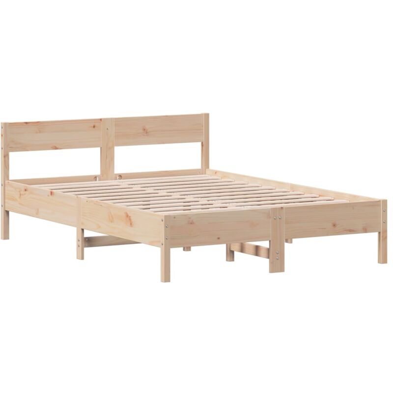 Massivholzbett Ohne Matratze 160x200 Cm Kiefernholz Vidaxl