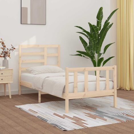 Massivholzbett ohne Matratze 100x200 cm Kiefernholz vidaXL