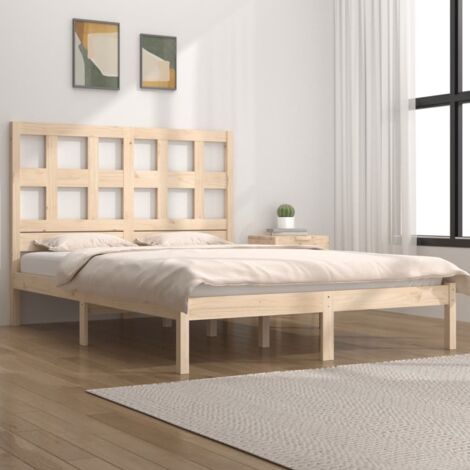 Massivholzbett ohne Matratze 120x190 cm Kiefernholz vidaXL