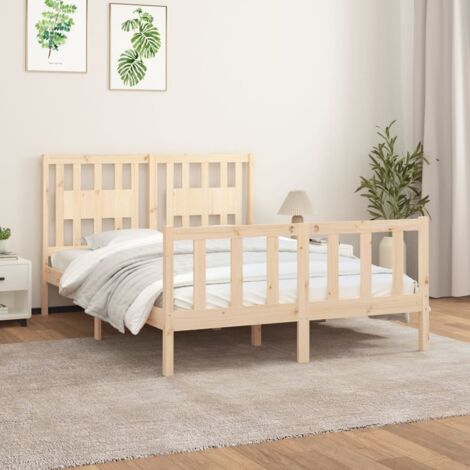 Massivholzbett ohne Matratze 120x200 cm Kiefernholz vidaXL