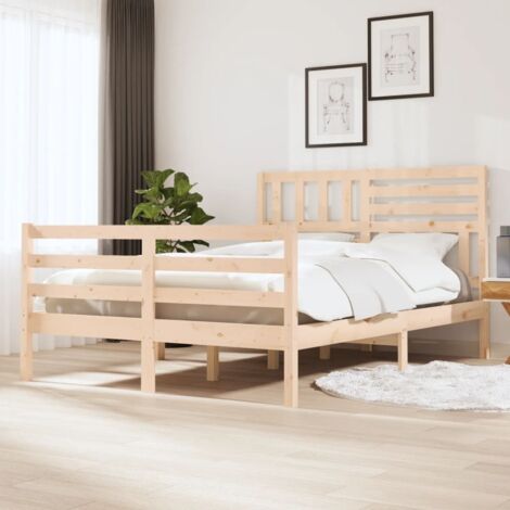 Massivholzbett ohne Matratze 120x200 cm vidaXL