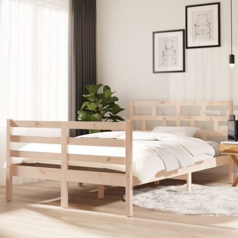 Massivholzbett ohne Matratze 120x200 cm vidaXL
