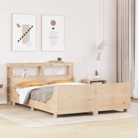 Massivholzbett ohne Matratze 140x200 cm Kiefernholz vidaXL