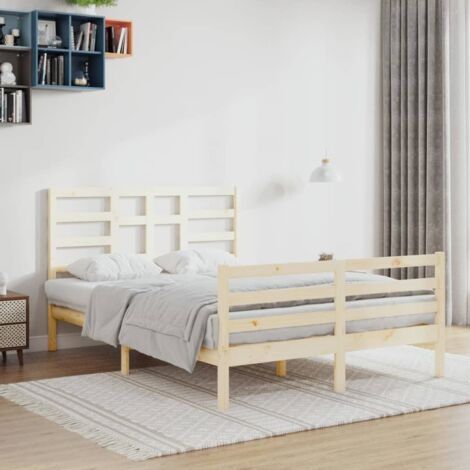 Massivholzbett ohne Matratze 140x200 cm vidaXL
