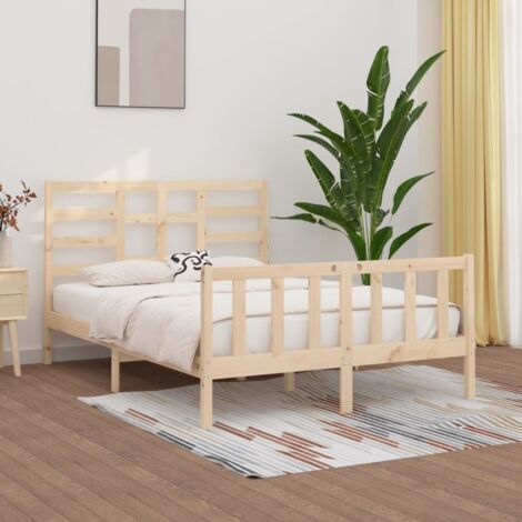 Massivholzbett ohne Matratze 160x200 cm Kiefernholz vidaXL