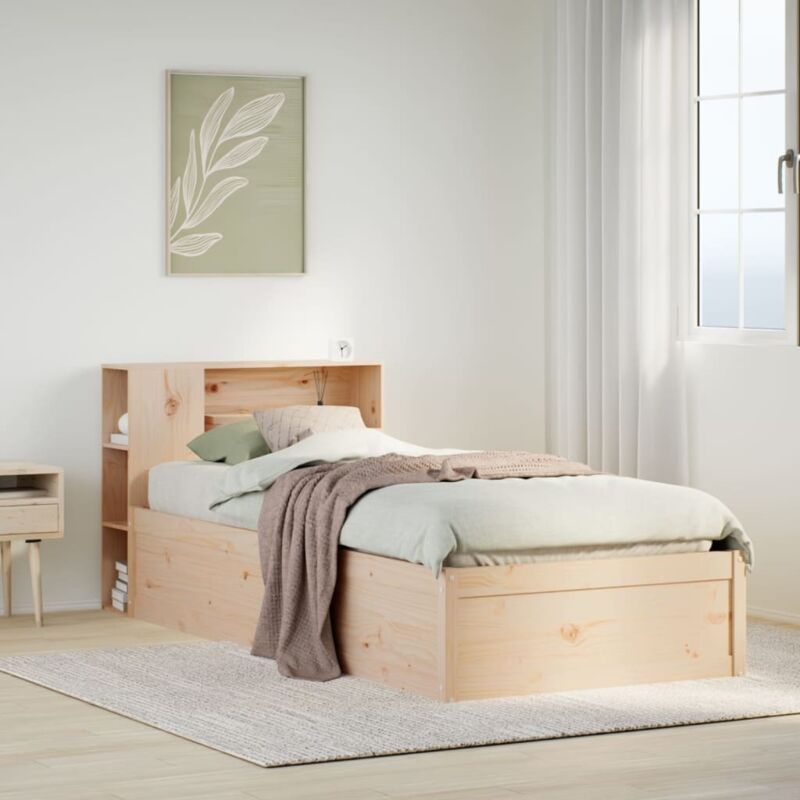Massivholzbett Ohne Matratze 75x190 Cm Kiefernholz Vidaxl 539975