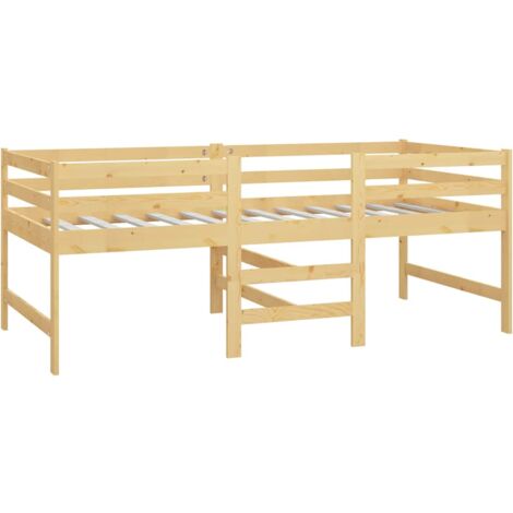 Massivholzbett ohne Matratze 90x200 Kiefernholz vidaXL