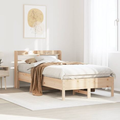 Massivholzbett ohne Matratze 90x200 Kiefernholz vidaXL