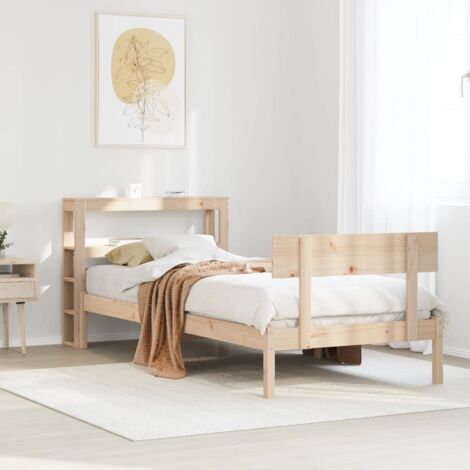 Massivholzbett ohne Matratze 90x200 Kiefernholz vidaXL