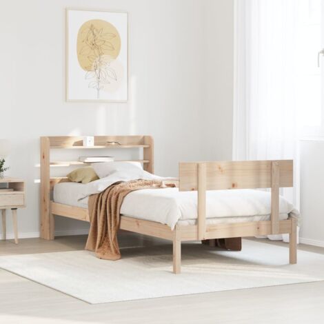 Massivholzbett ohne Matratze 90x200 Kiefernholz vidaXL