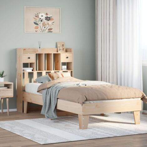Massivholzbett ohne Matratze 90x200 Kiefernholz vidaXL