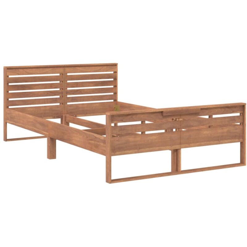 Vidaxl - Massivholzbett Teak 120x200 cm - Braun