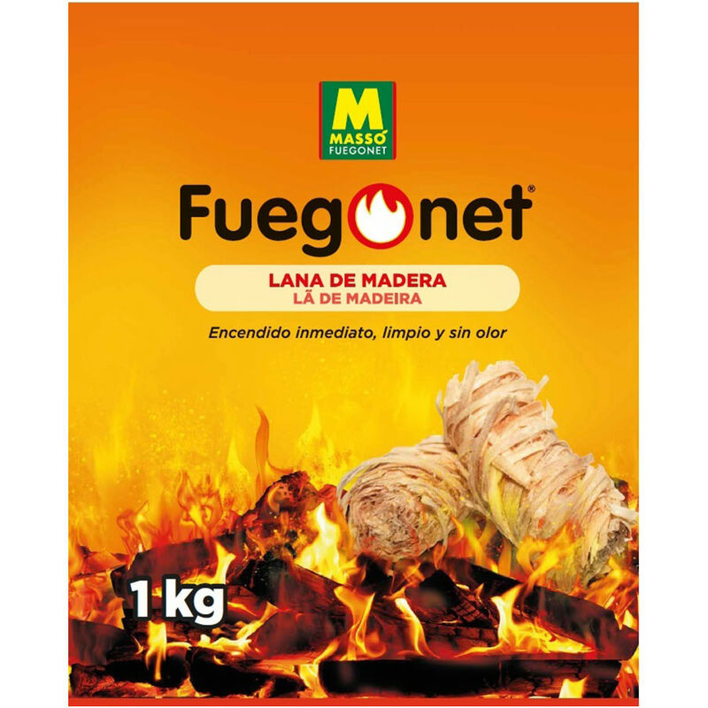 

Lana enciende fuegos ecológica 1kg fuegonet 231653 massó - Masso