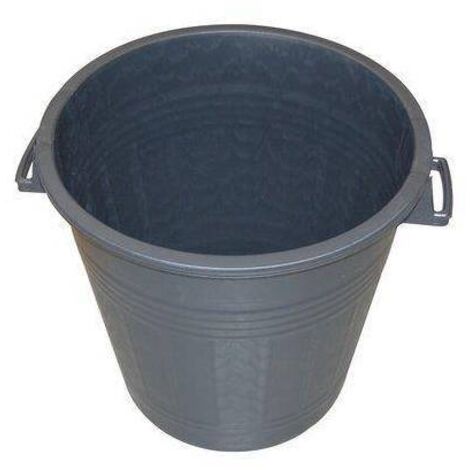 Mastello Bidone Bigoncio Fondo Vivo Nero Stefanplast - Lt 70 - Cm 45X60 - 1 Pz