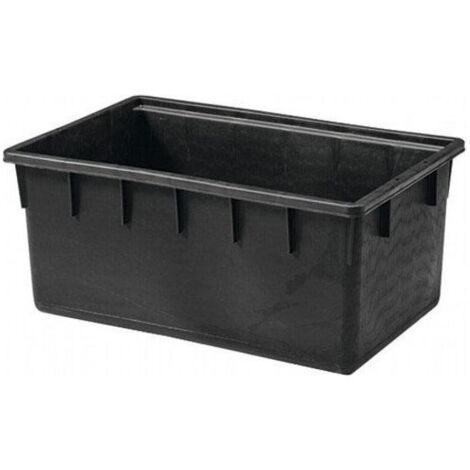 Mastello Industriale In Plastica 1000 Litri - Nero, In PEHD Riciclato, Per Interno Ed Esterno - Foto 2